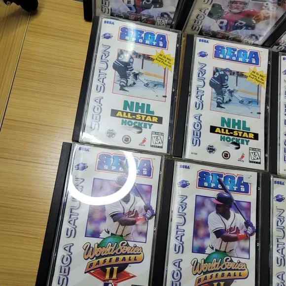 Sega Saturn Game Bundle Lot of 15 PGA Tour Fifa Madden 97 98 NHL Hockey World